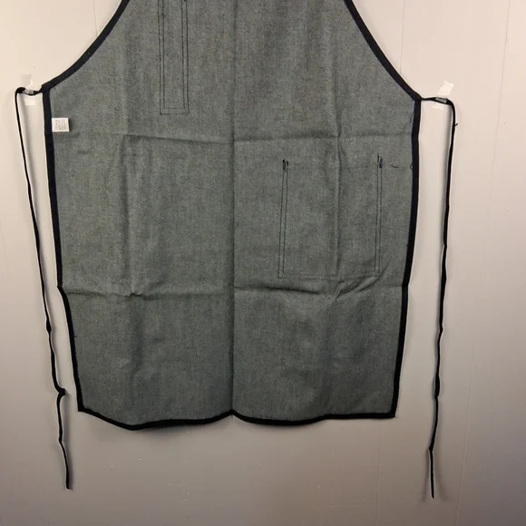Denim Shop Apron Work Machine Pockets - Picture 7 of 8